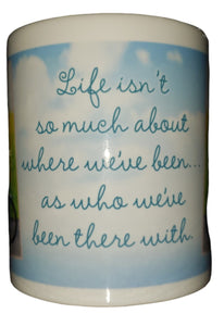 Leanin Tree Anne Geddes Mug- Life isn't about where we have been