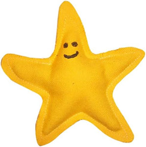 Yellow Catnip Starfish Cat Toy