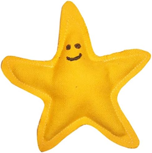 Yellow Catnip Starfish Cat Toy