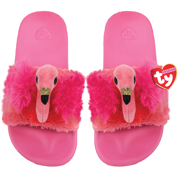 Gilda the Flamingo Slides Slip Ons-Large