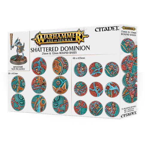 Warhammer AOS: Shattered Dominion 25mm x 32mm Round Bases #66-96