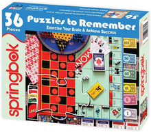 Load image into Gallery viewer, Springbok Puzzles to Remember 36pc Board Games Puzzle