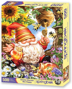 Springbok GNOME WORRIES BEE HAPPY 500pc Puzzle