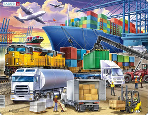 Larson Transport Vehicles 37pc Jigsaw Puzzle