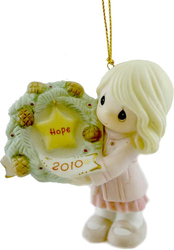 Precious Moments My Hope is in You Porcelain Bisque Ornament