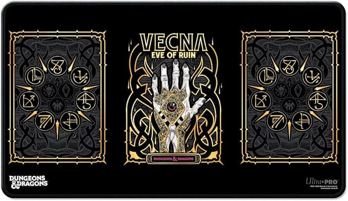 Ultra Pro D & D Black Stitched Vecna Eve of Ruin Alt Art Playmat