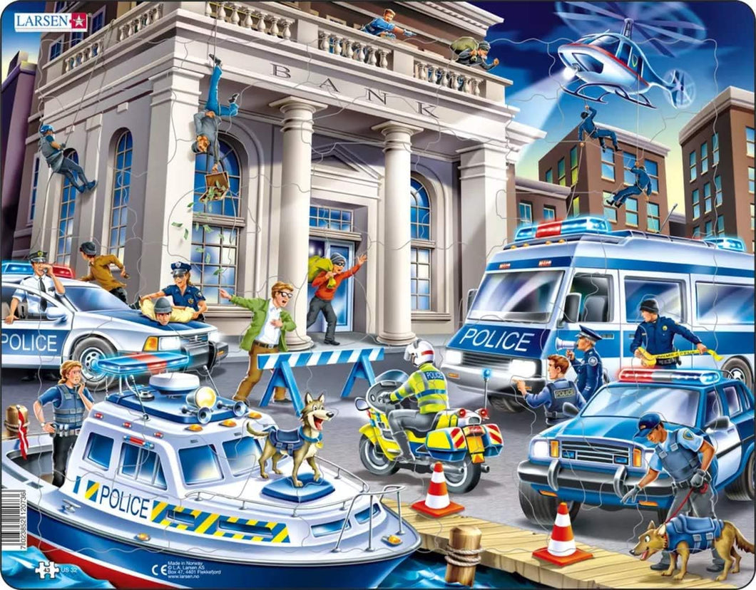 Larson Police 43 Piece Children's Educational Jigsaw Puzzle