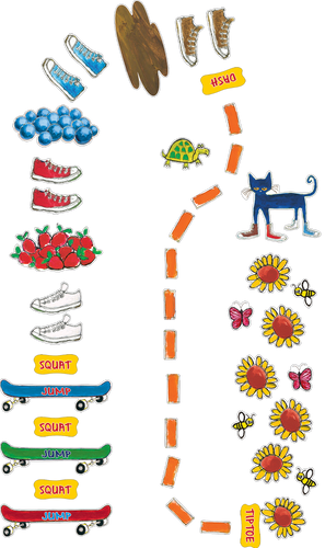 Pete the Cat My Groovy Shoes Sensory Path