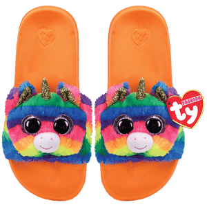 Gemma Rainbow Unicorn Slides Slip ons Large