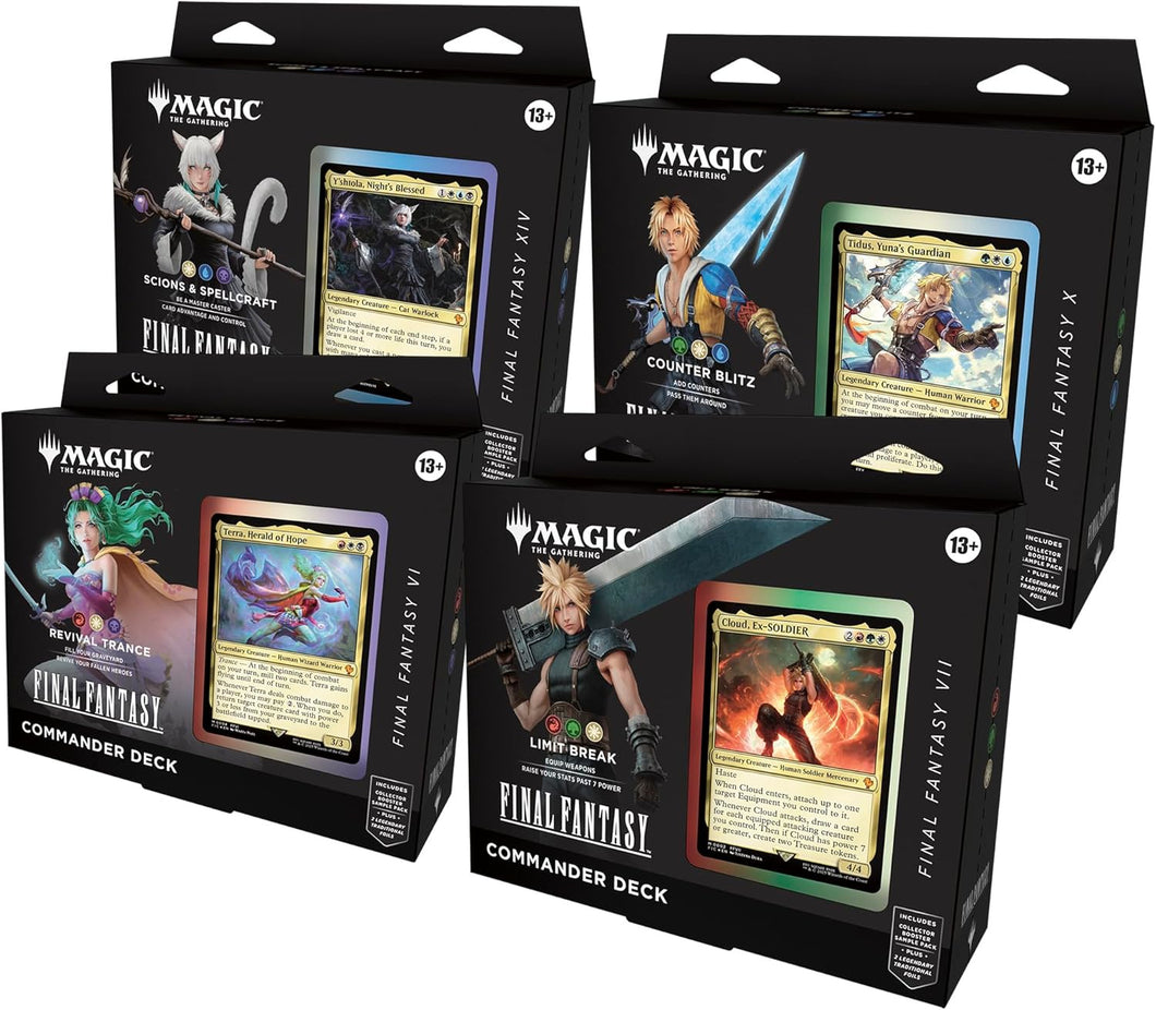 PREORDER FINAL FANTASTY COMMANDER DECK SET