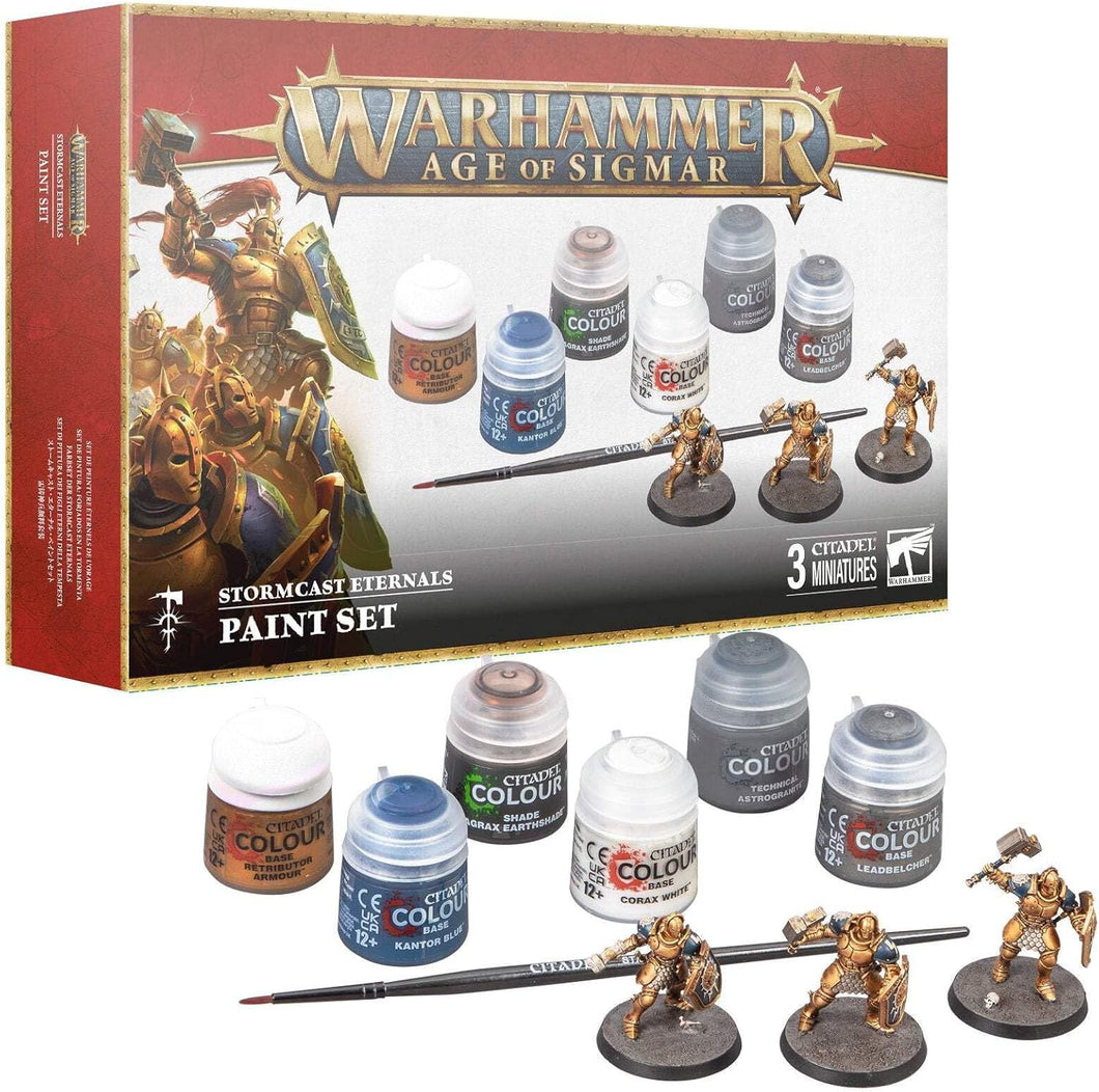 Warhammer AOS Stormcast Eternals & Paint Set #60-10