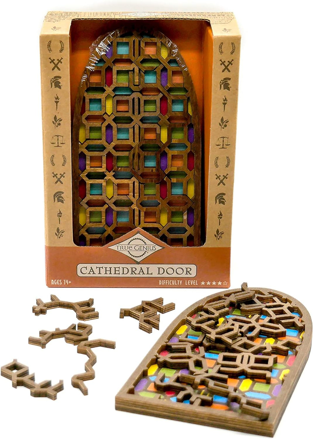 True Genius Cathedral Door Wooden Puzzle