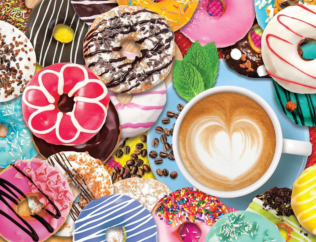 Springbok DONUTS N' COFFEE 500 PIECE JIGSAW PUZZLE