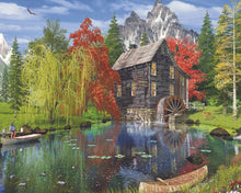 Load image into Gallery viewer, Springbok Fishing by the Mill 1000 Piece Wooden Jigsaw Puzzle