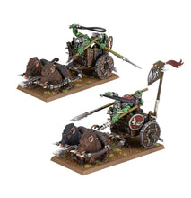 Load image into Gallery viewer, Warhammer: The Old World: Orc &amp; Goblin Tribes: Orc Boar Chariots #09-07