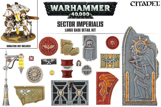 Warhammer 40k Sector Imperialis Large Base Detail Kit #66-94