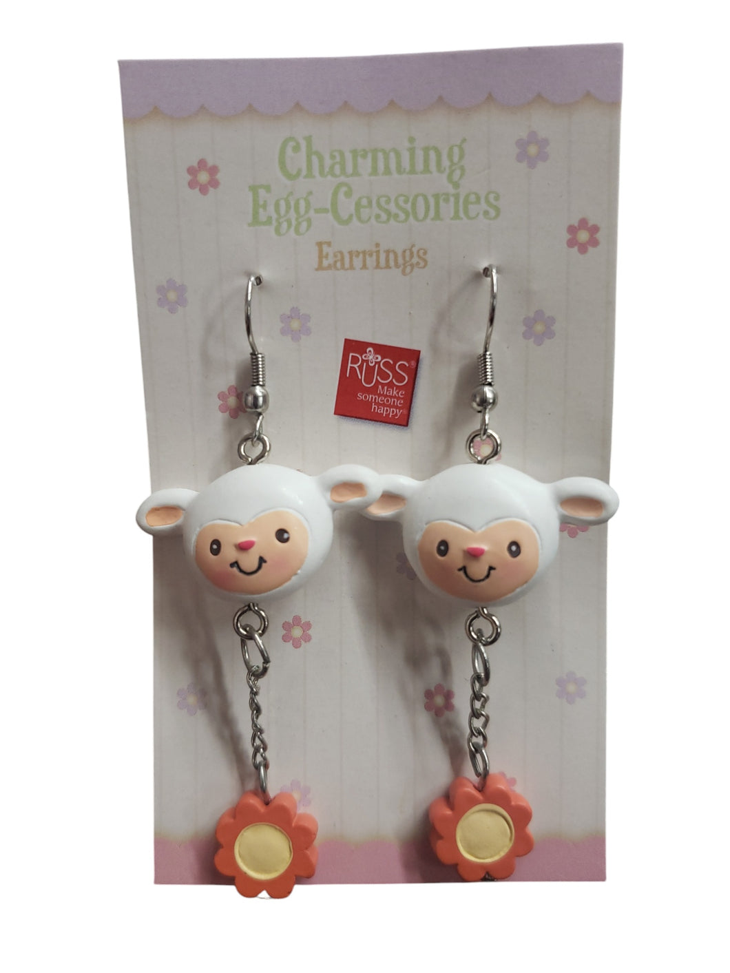 Charming Eggcessories Earrings- Lamb