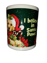 Load image into Gallery viewer, Leanin Tree Santa Paws Christmas Mug #56392