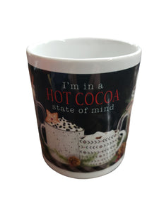 Leanin Tree Hot Cocoa State of Mind Ceramic Gift Mug #56412