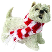 Load image into Gallery viewer, Sandicast Christmas Ornament - West Highland White Terrier with Scarf