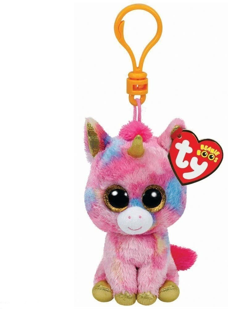 Ty Beanie Clip Fantasia the Unicorn Key Clip