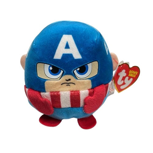 TY Beanie Ballz Marvel Captain America 4