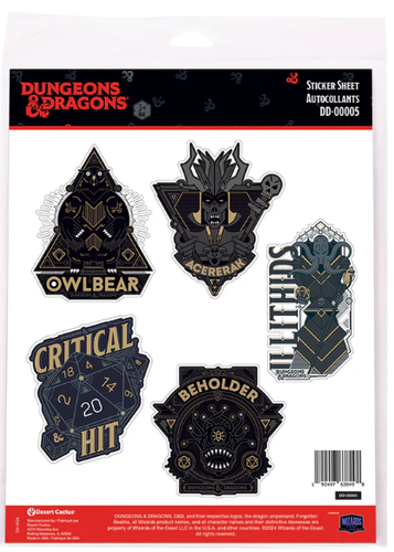 Dungeons & Dragons Sticker Sheet DD-00005