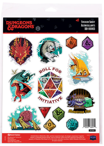 Dungeons & Dragons Sticker Sheet DD-00003