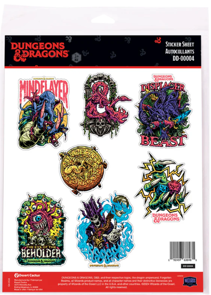 Dungeons & Dragons Sticker Sheet DD-00004