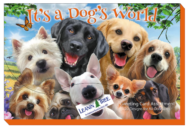 Leanin Tree It's A Dog's World Greeting Card Boxed Assortment #90792