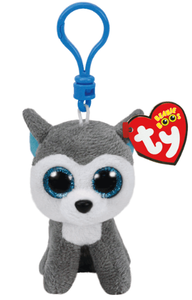 TY Beanie Boos Slush the Husky Key Clip 5"