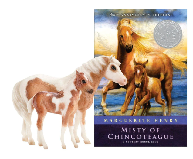 Breyer Misty and Stormy Model Horses and Book Set