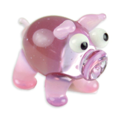 Bacon the Pig Looking Glass Figurine