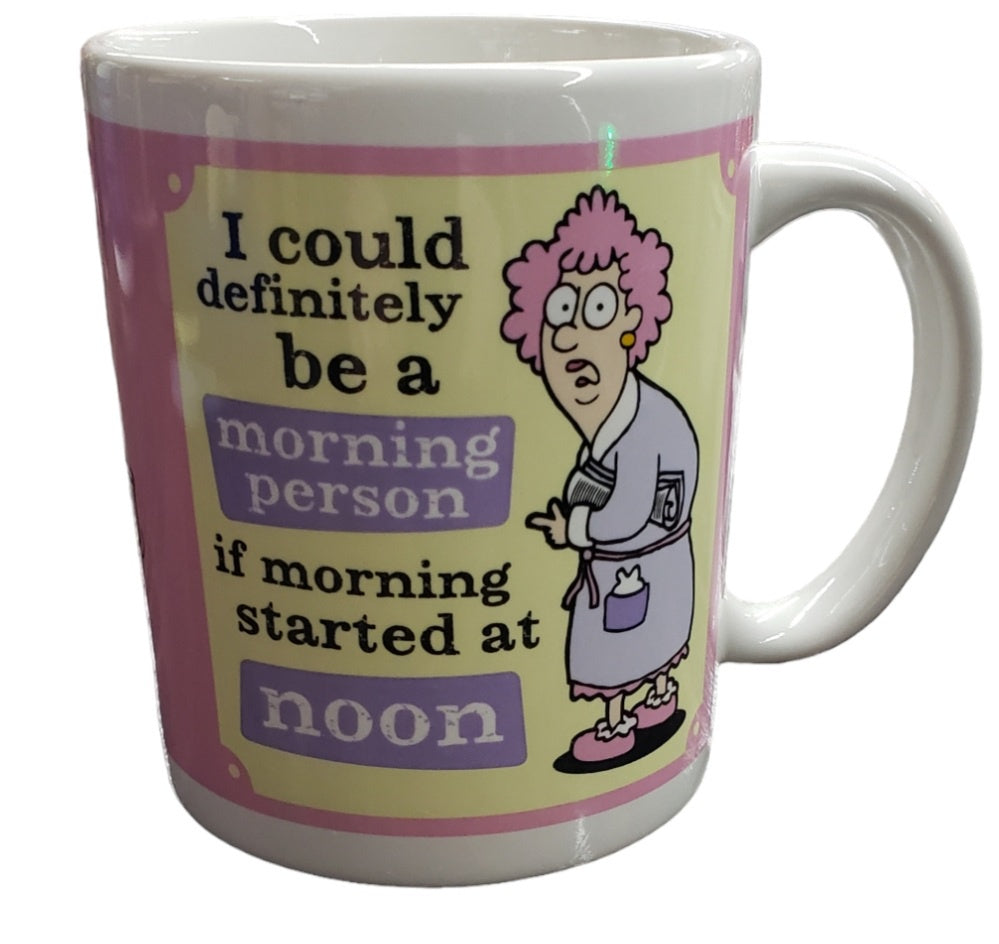 Leanin Tree Auntie Acid Mug Morning Person Mug #56138