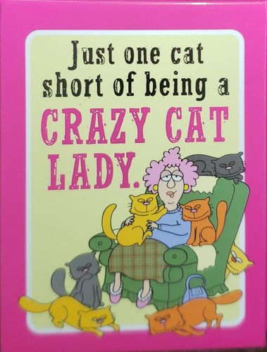 Leanin Tree Magnet: Auntie Acid: Crazy Cat Lady#31350