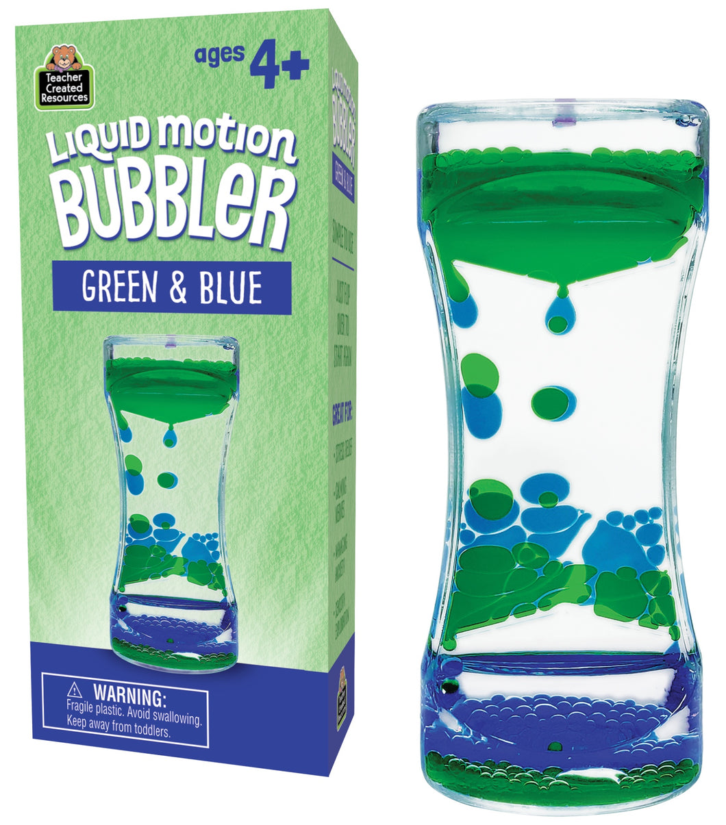 Green & Blue Liquid Motion Bubbler