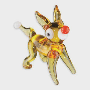 Rudolph The Reindeer Looking Glass Miniature Figurine