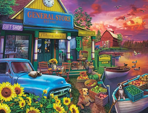 Springbok Riverside Market 500pc Jigsaw Puzzle