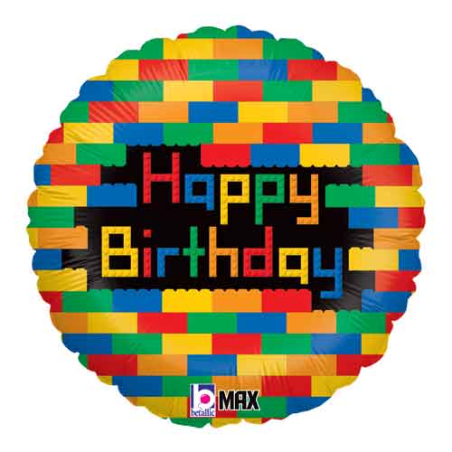 Birthday Blocks Foil Balloon