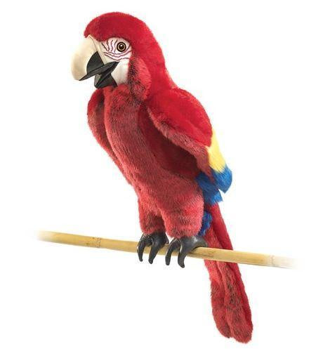 Folkmanis Scarlet Macaw Hand Puppet #2362