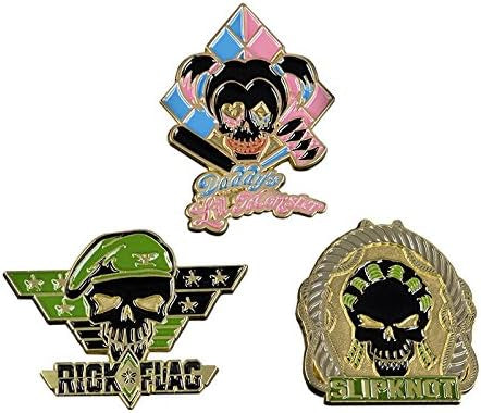 QMx Suicide Squad Lapel Pins Set 3