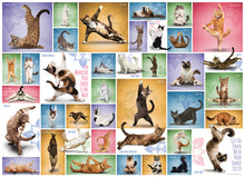 Load image into Gallery viewer, Eurographics Yoga Cats 1000pc Puzzle