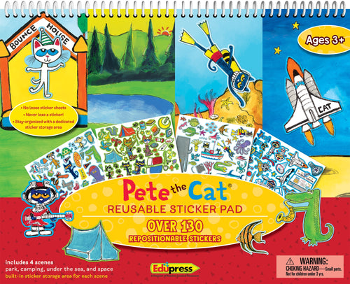 Pete the Cat Reuseable Sticker Pad