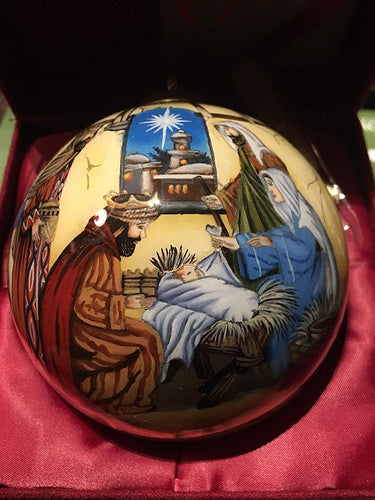 Baby Jesus and the Three Kings Christmas Ornament