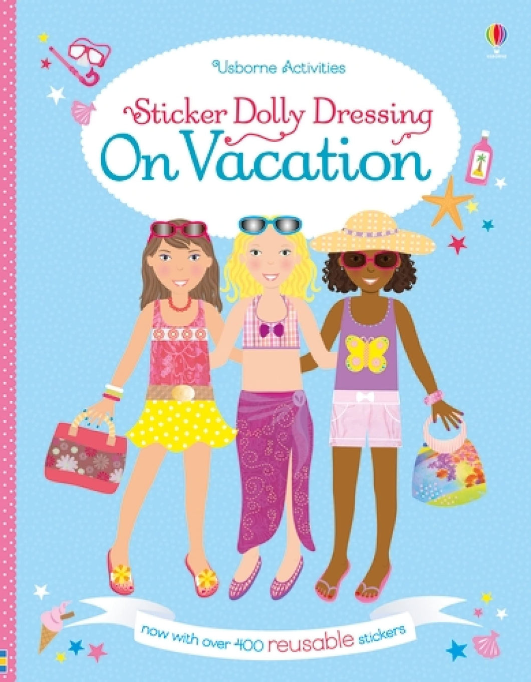 Usborne Activities Sticker Dolly Dressing On Vacation Book