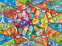 Load image into Gallery viewer, Pokemon Stained Glass Starters 1000pc Puzzle