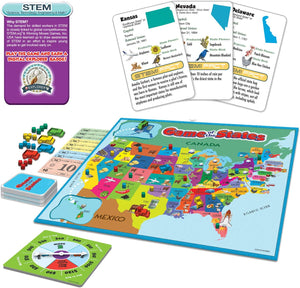 Classic Game of the States Can you Sell the Most from Coast to Coast Board Game