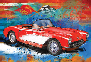 EuroGraphics Corvette Cruising 550-Piece Puzzle Tin