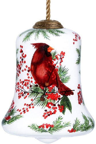 Winter Berries Cardinal Christmas Ornament