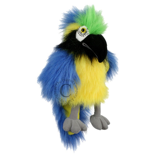 The Puppet Company Blue & Gold Macaw Baby Bird Hand Puppet